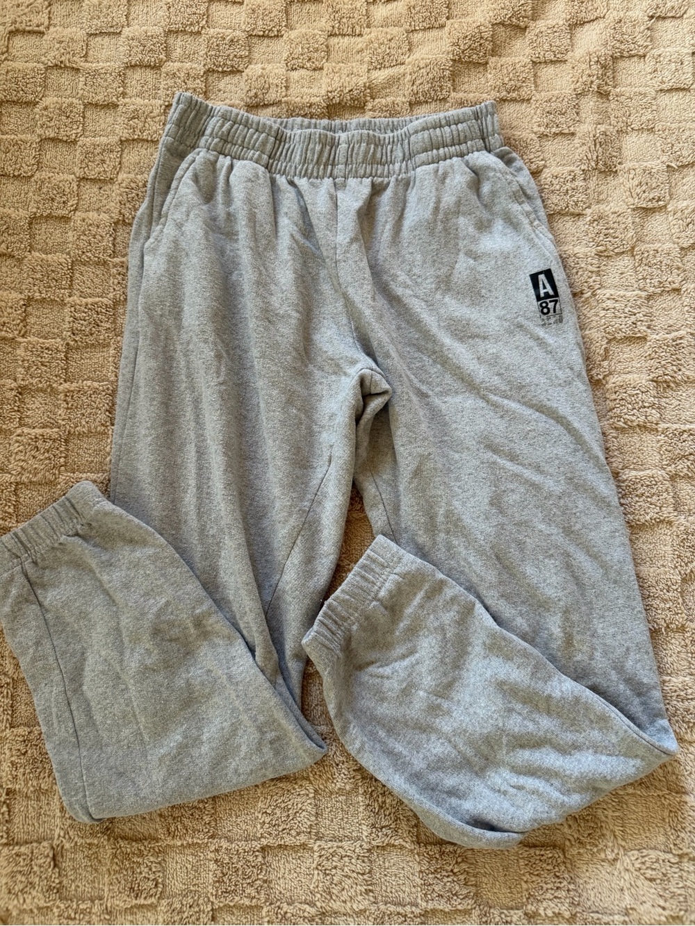 Aeropostale Kids Gray Fleece Jogger Sweatpants Boys Size L